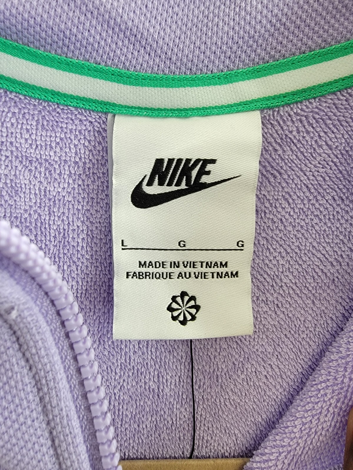 Nike Sportswear Mock-Neck Sleeveless Dress Big Girls L Light Purple Quarter Zip - Picture 9 of 15