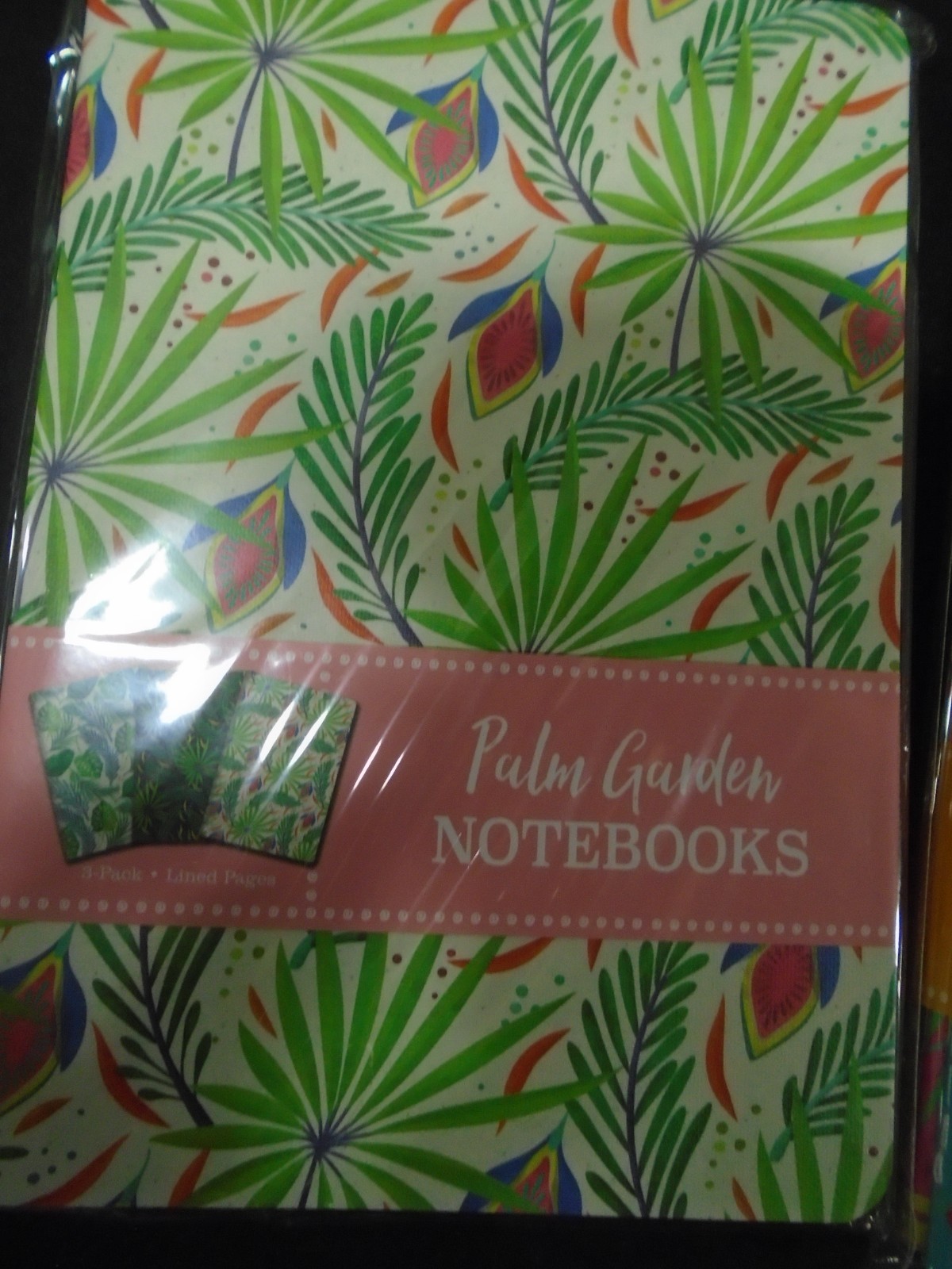 Lot Of 2 Palm Garden & Paradise Notebooks (loc13)