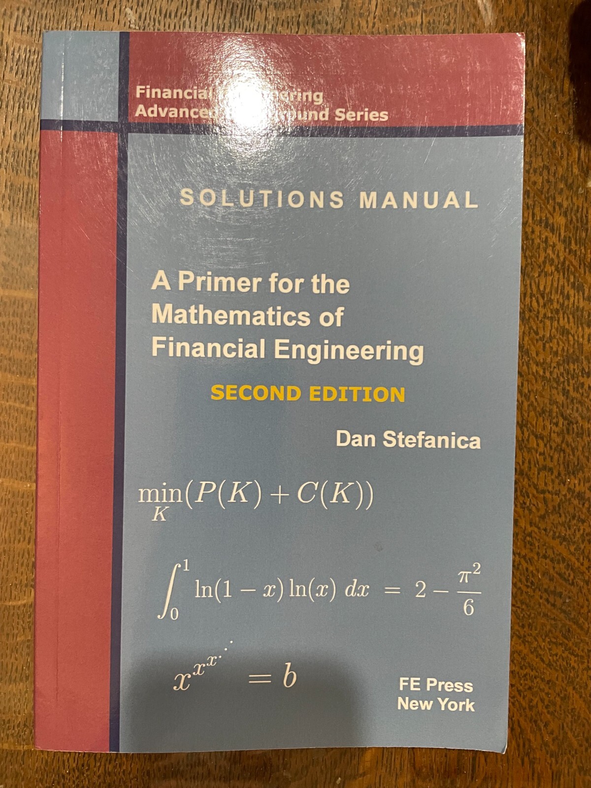 Solutions manual-Primer for the Mathematics of Financial