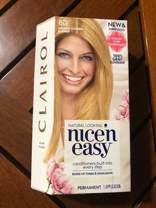 Clairol N Easy Permanent Hair Color 8g Medium Golden Blonde For