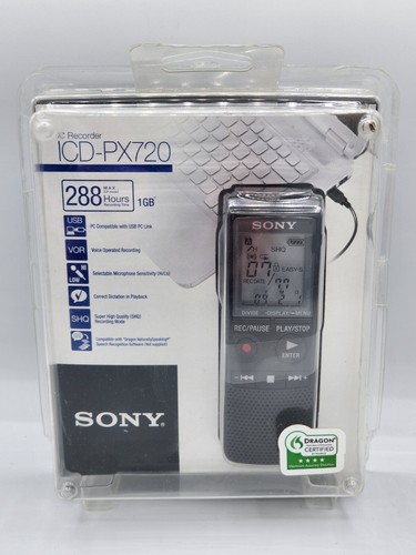 Icd-px720 1 Gb Usb Pc Compatible Shq 288 Hours Recording - New!