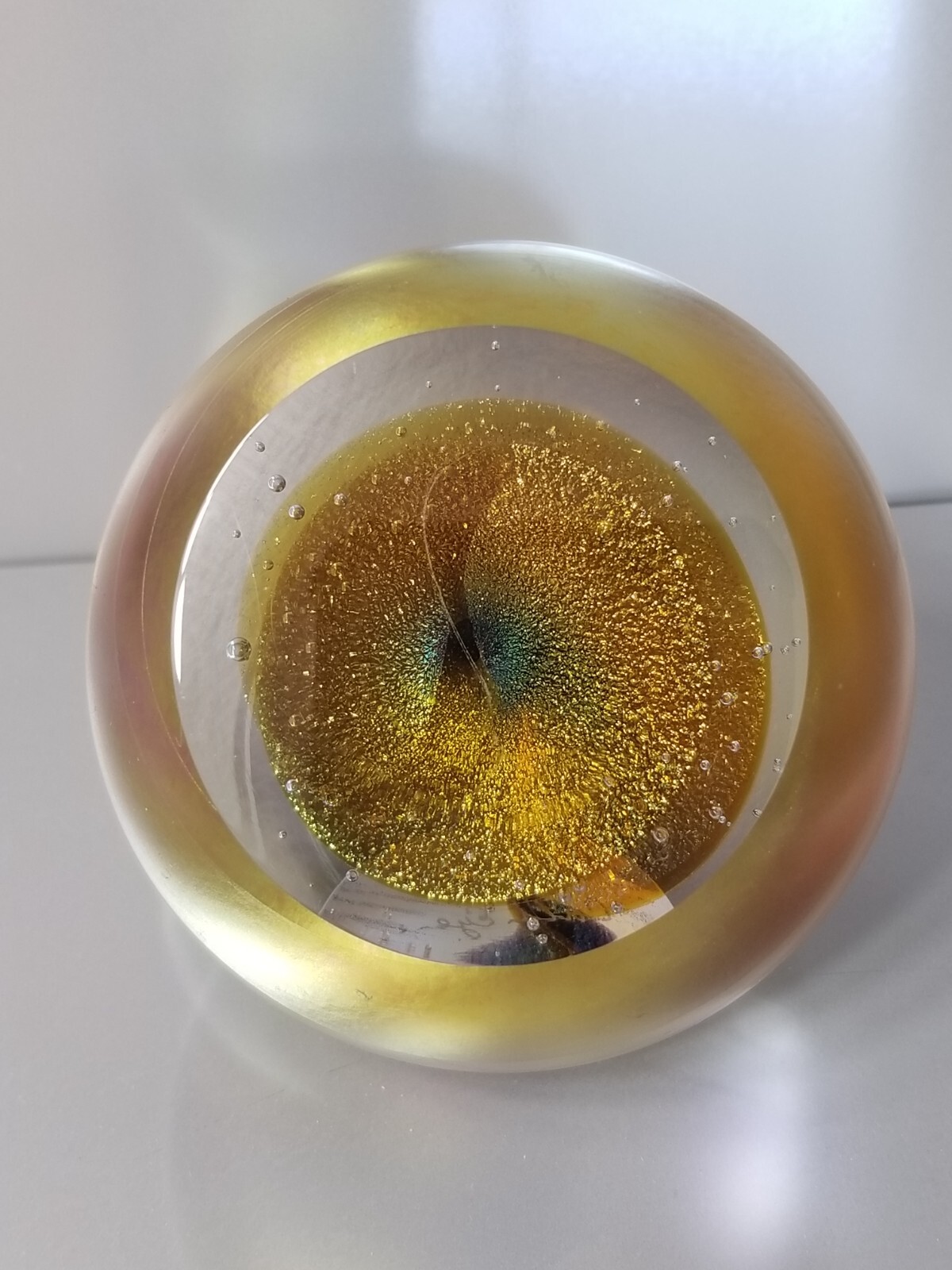 Glass Eye Studio 1985 USA ペーパーウエイト Glass Eye Studio