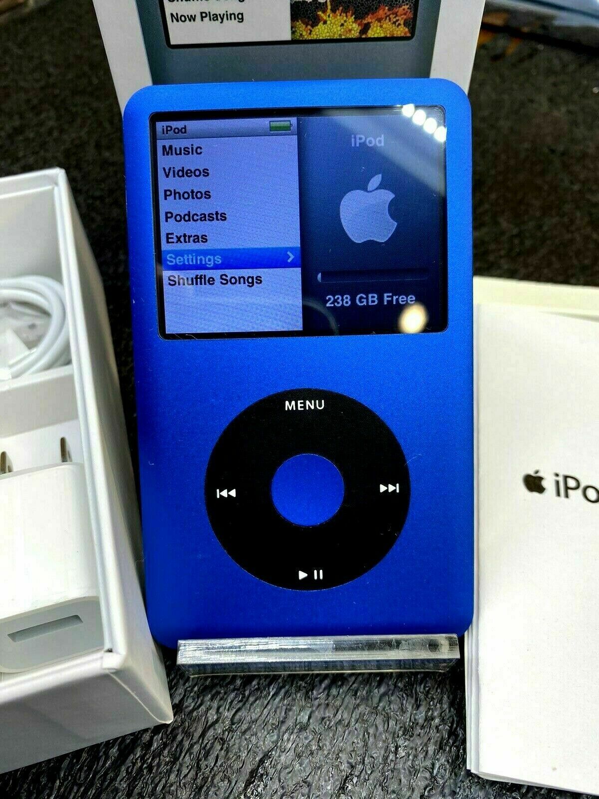 iPod classic 第7世代 160GBから512GBにバッテリー2000 ✓New Apple iPod Classic 7th Generation 512GB Blue (Latest