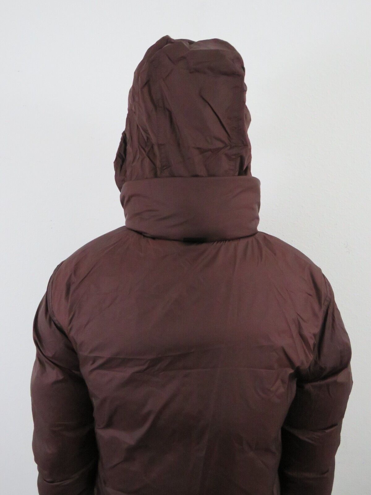 Pre-owned The North Face Womens  1992 92 Reversible Nuptse 600-down Hooded Jacket - Almond In Brown