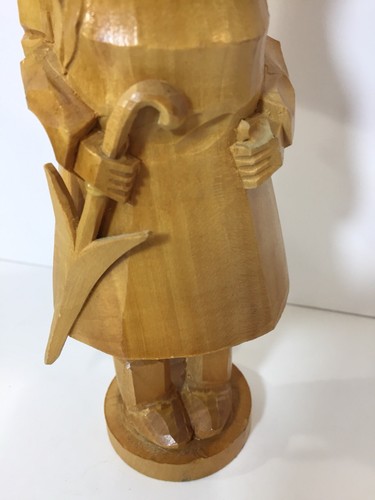 Vintage Erzgebirge German Carved Wood Smoker Incense Burner Peddler Man 8.5
