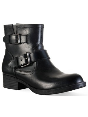 

SUN STONE Женские черные кожаные ботинки Comfort Amberr с круглым носком на блочном каблуке 9 м, Черный, 10010947200