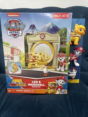 Paw Patrol Cat Pack Leo & Marshall & Chickaletta Rescue Figure Set New