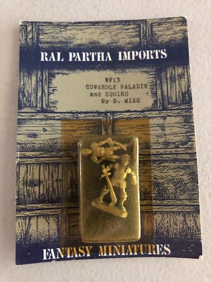 Ral Partha Imports Miniatures Pack WF13 Cowardly Paladin and Squire D&D Fantasy