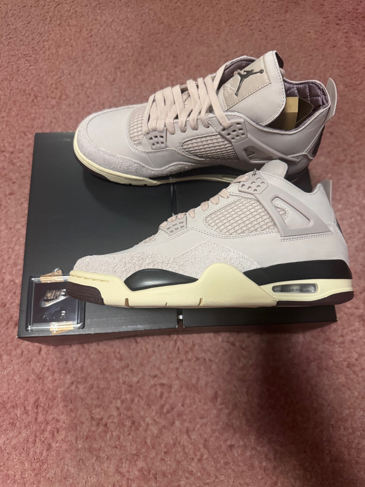 Pre-owned Jordan A Ma Maniere Amm Wmns Nike  Iv 4 Fossil Stone Fz4810-200 - Size 10.5w/9m In Pink