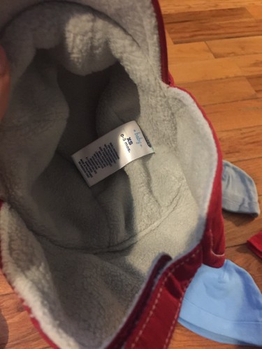 Baby Boy 0-3 Newborn Hat Cap Lot Old Navy Trapper Red Blue Gray