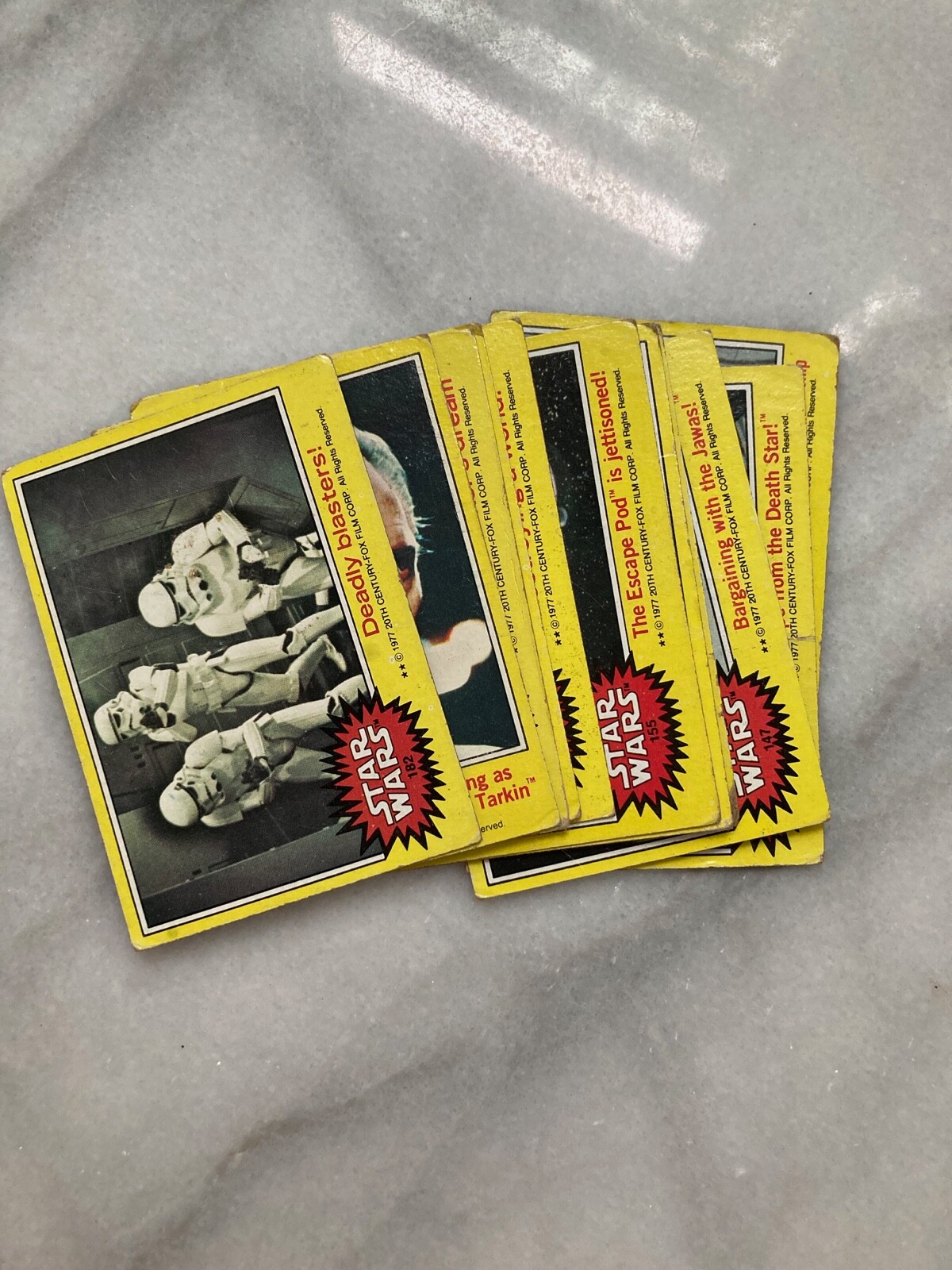 Vintage Series 1977 Original STAR WARS Yellow Border Trading