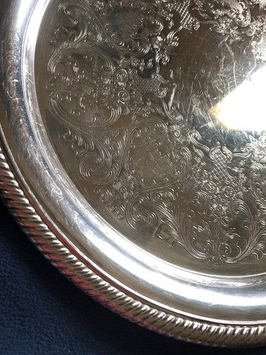 International Silver Co. Castleton Silver plate Tray Platter GREAT condition 10”