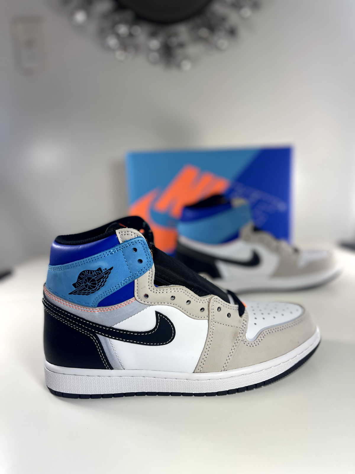 Size 8 - Jordan 1 Retro High OG Prototype WHITE/MULTI-COLOR
