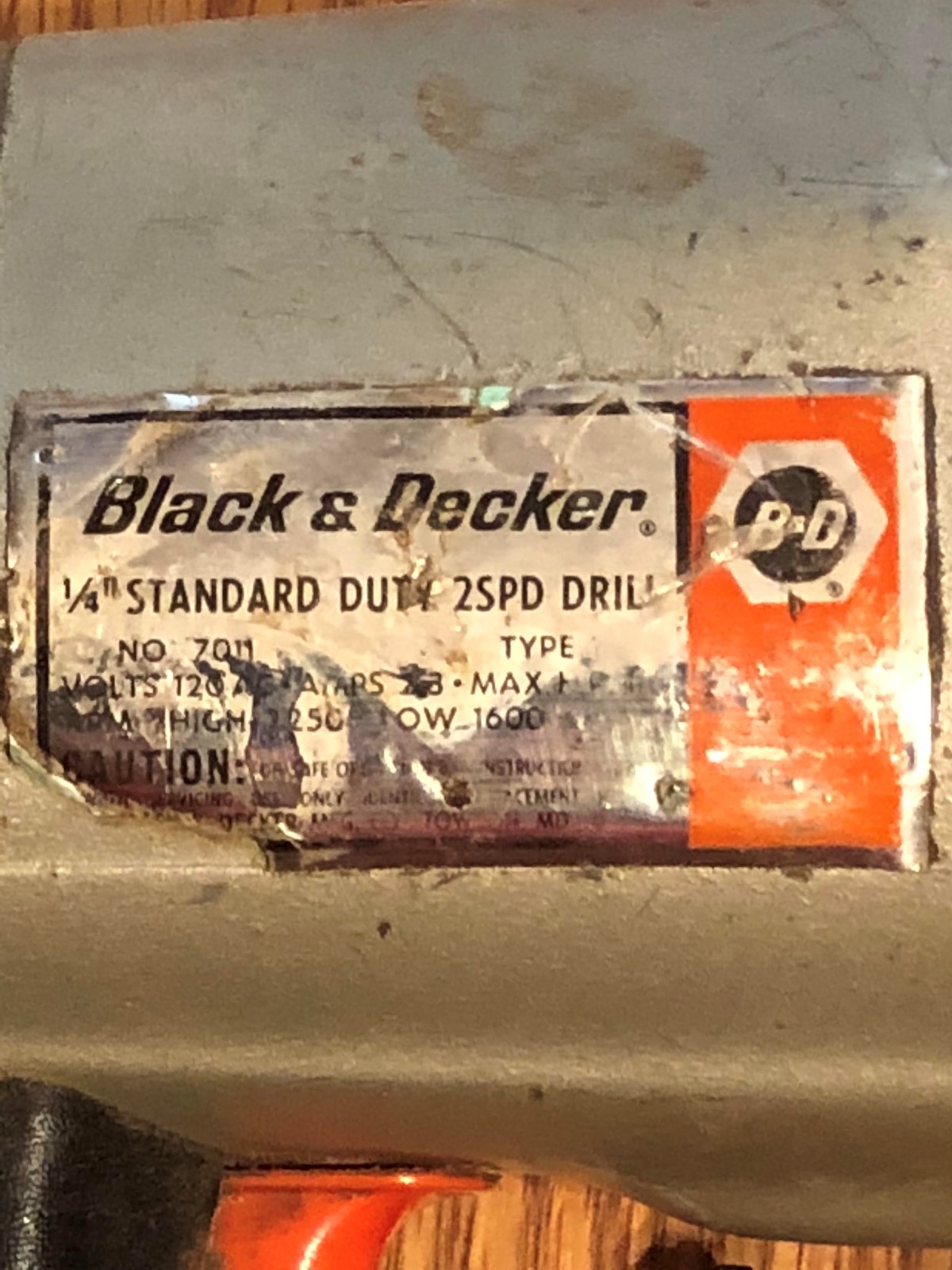 Vintage Black and Decker Home Utility 1/4” Electric Drill Made In The USA Tested