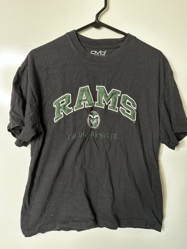 CSU colorado state university short sleeve t shirt gray  size large cotton