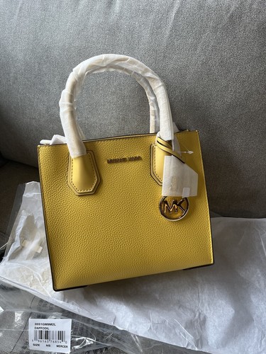 Marsell MW6798193180 関税送料込 NWT $448 Michael Kors Mercer Medium Pebble Leather Messenger