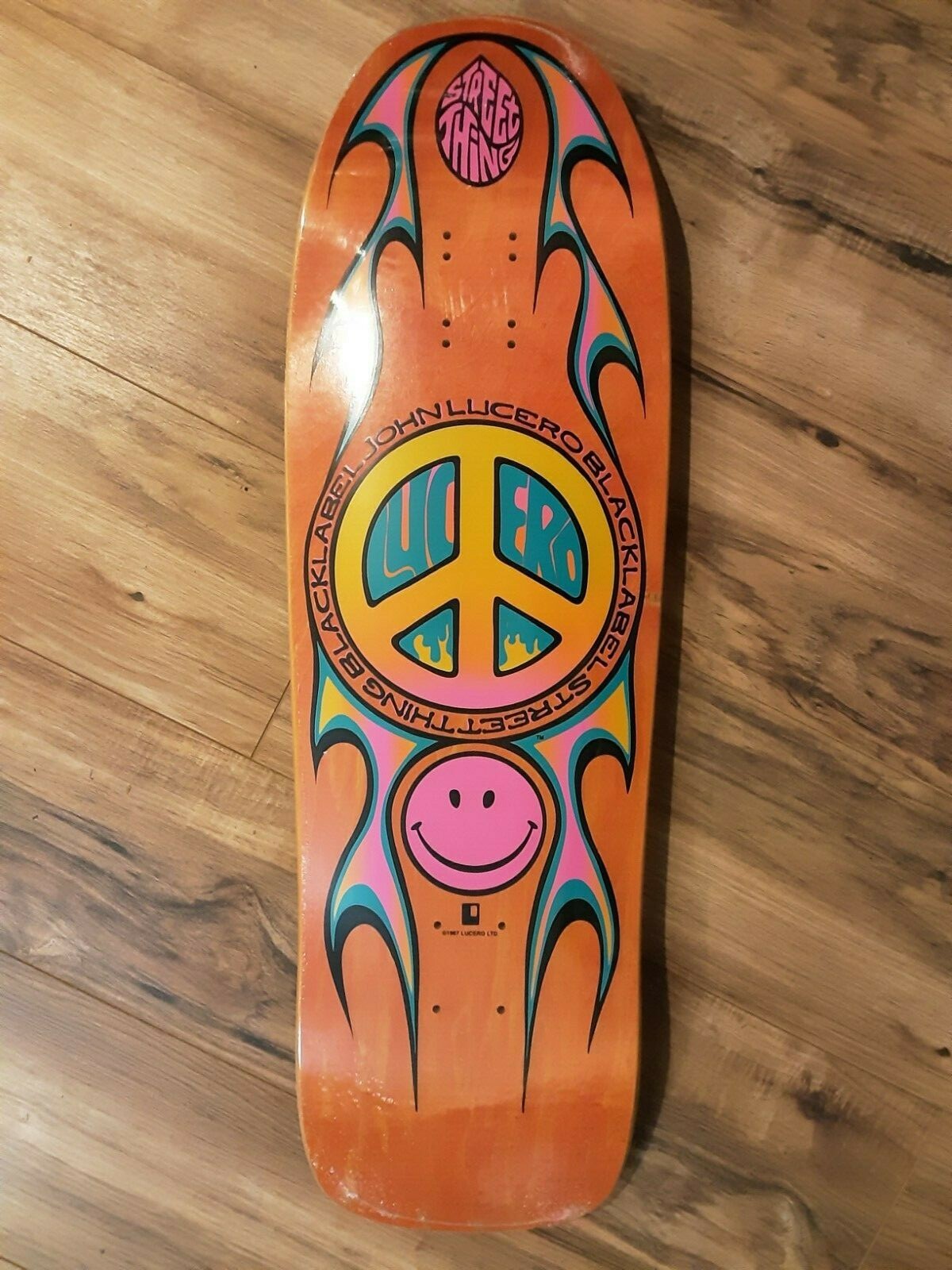 John Lucero Street Thing Reissue Black Label Skateboard Deck