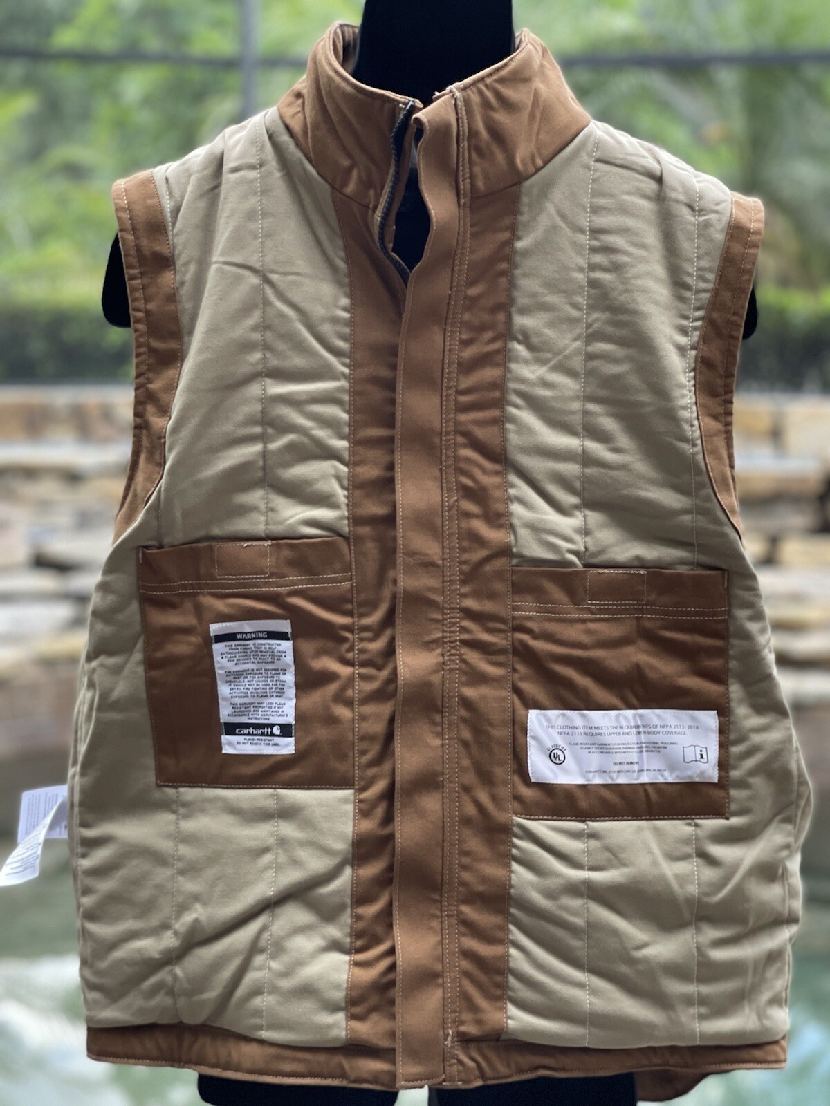 Carhartt Flame-Resistant Quick Duck Vest Jacket 4XL Brown