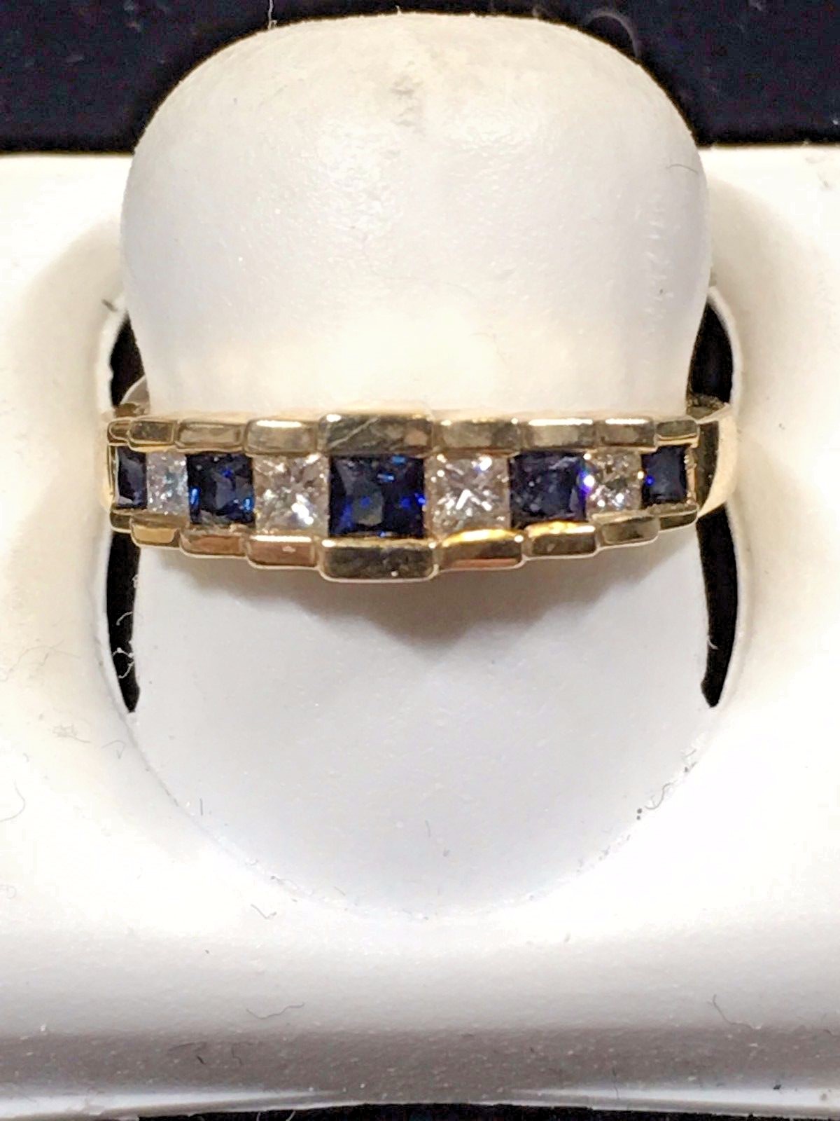 Ladies Sapphire + Diamond Ring