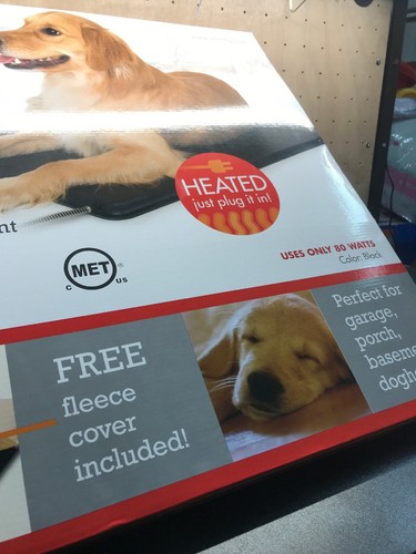 KH Pet Products Lectro Kennel Dog Mat, Large, Black