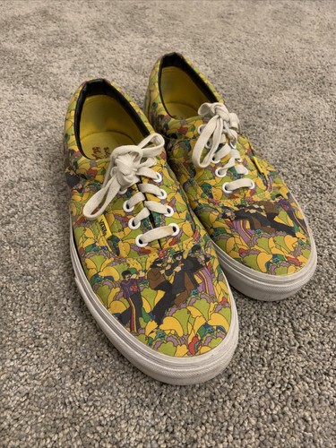 Купить RARE Beatles VANS Shoes Size Yellow Submarine (Повседневная)  заказать с доставкой лот № 265154859909