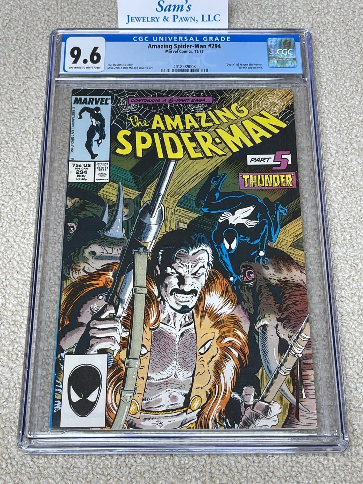少年漫画 Spider-Man Kraven's Last Hunt #1-6 1987 KRAVEN'S LAST HUNT