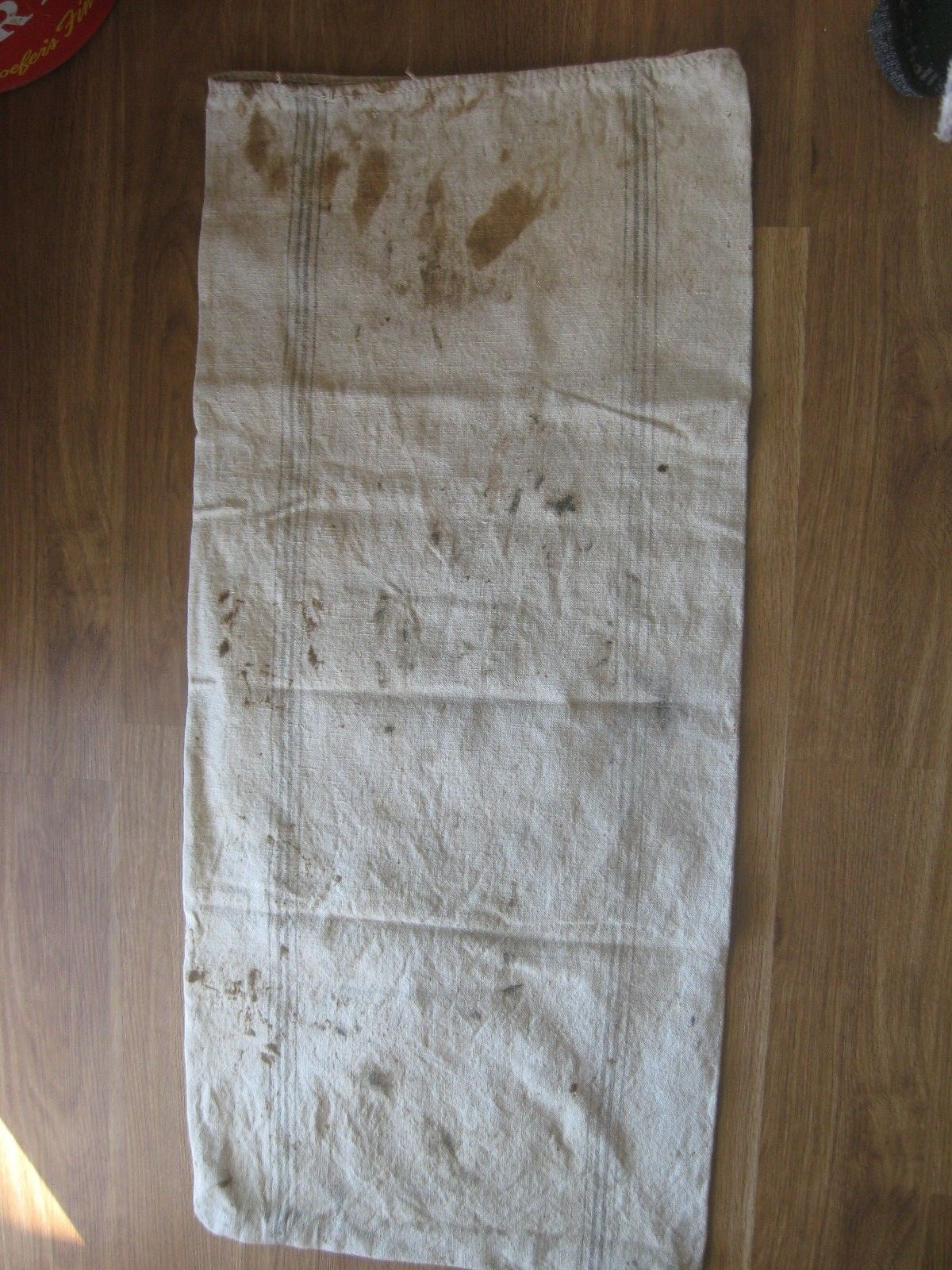 Vtg ROYAL RIVER SEAMLESS Old Farm Cotton Feed Sack Bag Rustic Country Farmhouse