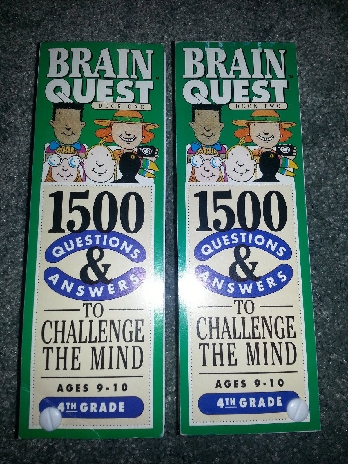 BRAIN QUEST 1500 Questions EDUCATIONAL GAME Flash Cards 4TH