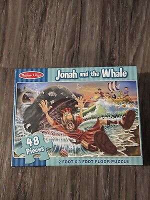 Melissa & Doug Jonah & The Whale 48 Piece 2 X 3 Foot Floor Puzzle New Sealed