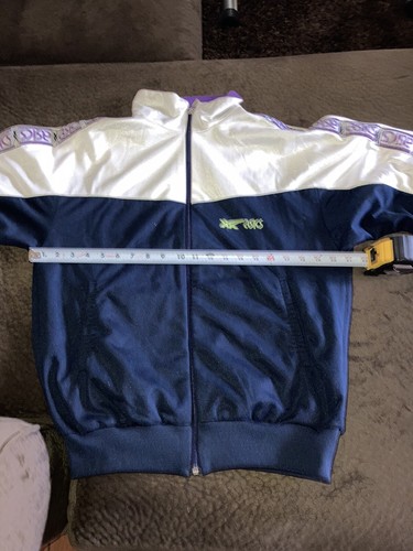 ウォーキング・ランニングウェア ASICS Old zebra track jacket 80s Rare Asics Tiger Vintage 70s 80s Men's Medium Green and White