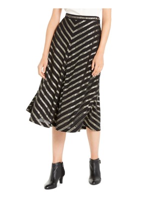 Вечерний крой ALFANI Womens с блестками ниже колена + юбка-клеш