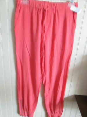 HH  DEREK - Light Weight Harem Loose Fit Jogger Genie Pants S ORANGE NWT