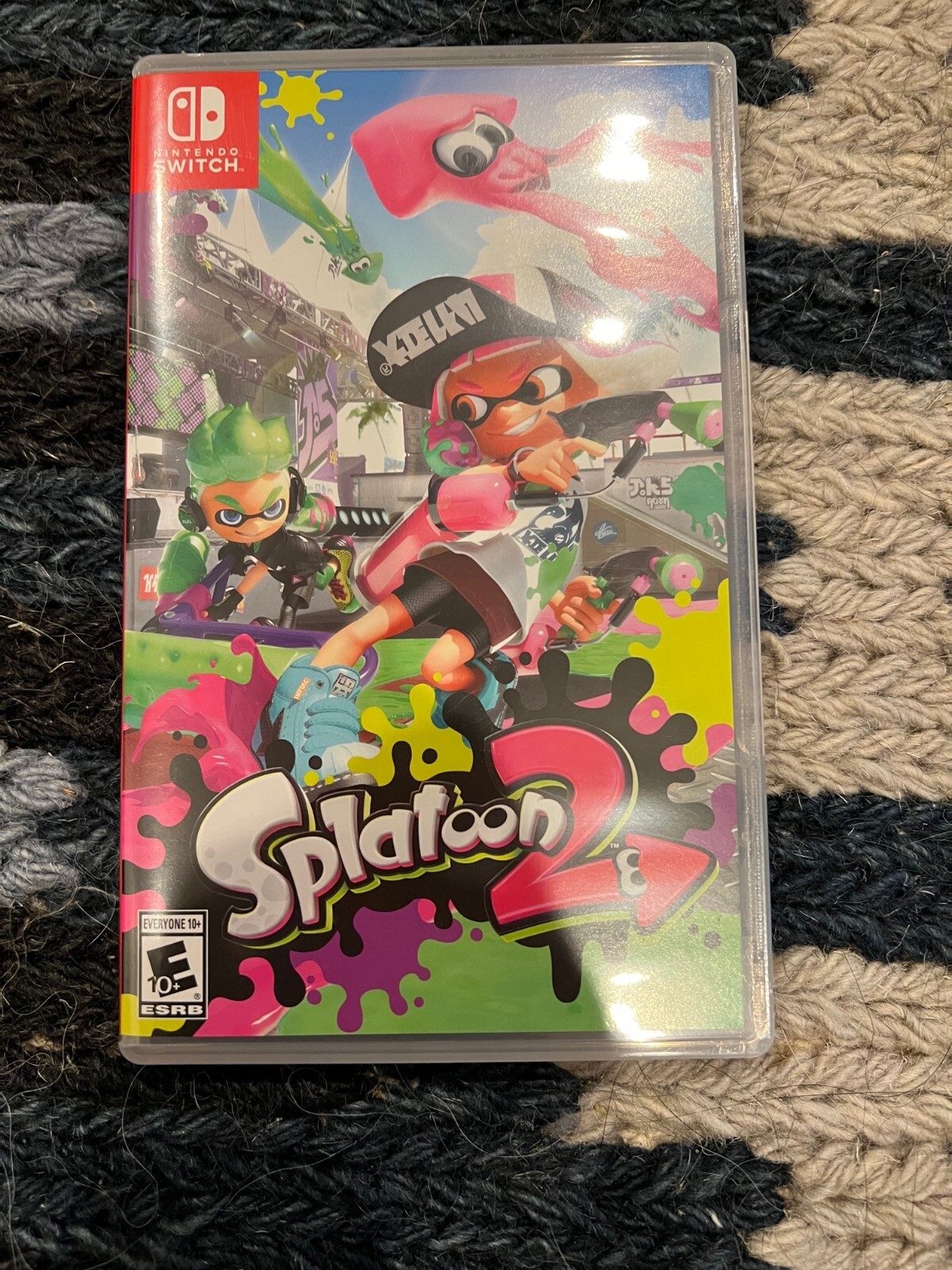 【中古美品】Nintendo Switch Splatoon 2 Edition Nintendo Switch HAC-001 Splatoon 2 Console Bundle - Neon