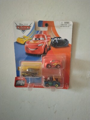 RADIATOR SPRINGS SERIES Pixar Cars MINI RACERS 3-Pk GOLDEN RAMONE Mater McQUEEN