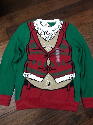 NWT!! Men's Ugly Christmas Sweater Size M Nice!!!  (w34)