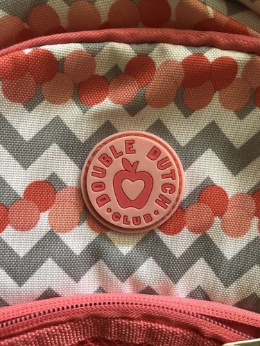 Chevron Print Backpack Double Dutch Club DDC 18" In Great Condition.