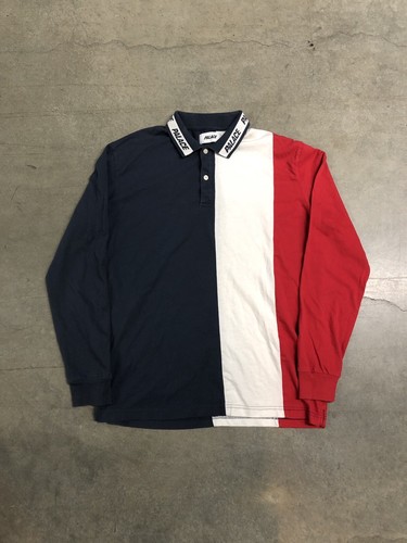 トップス Palace CLASSIC STRIPE DROP SHOULDER POLO Palace Classic Stripe Drop Shoulder Polo Blues Men's - FW21 - US