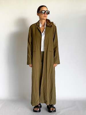 Matin Long Linen Blazer Coat