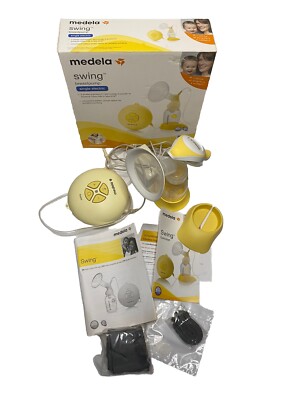 Medela Swing Single Electric Breast Pump + Manual Pump Medium - Open Box Vintage
