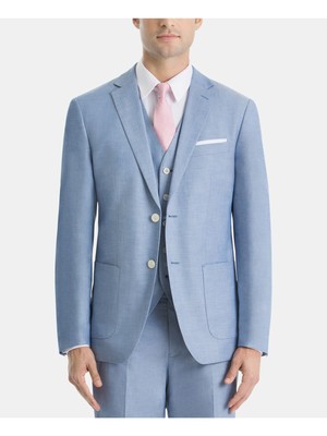 

Мужской голубой хлопковый пиджак RALPH LAUREN, Light blue, LIDT12SU0001