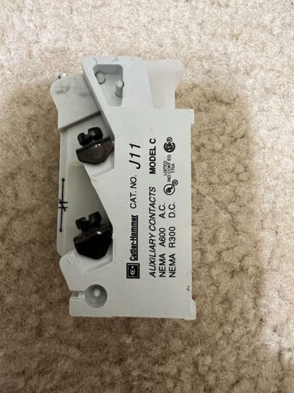 J11 Auxillary contacts Cutler Hammer Eaton Model C A600 R300 J-11 New