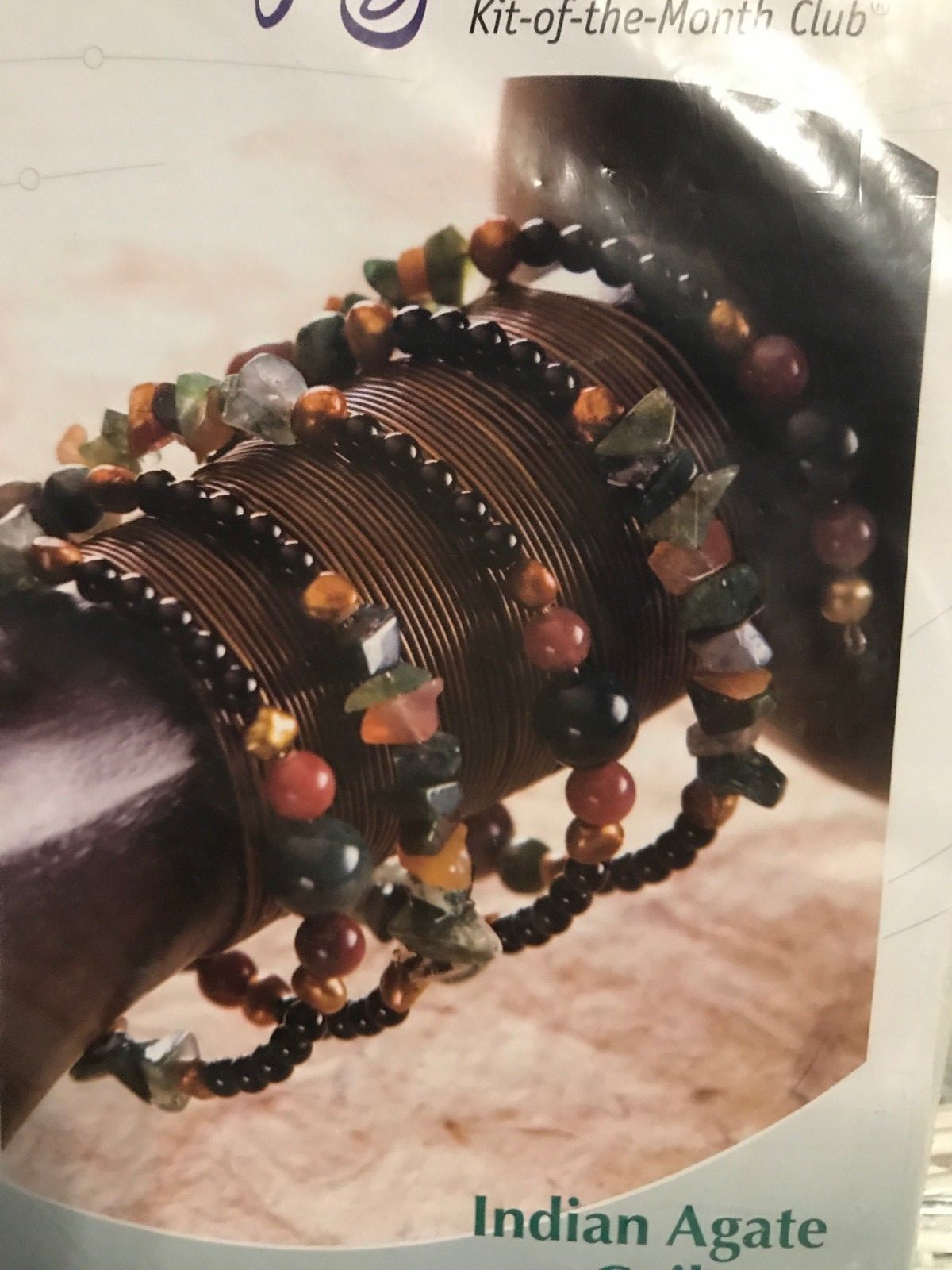 Simply Beads Kit of The Month Club / Indian Agate Coil