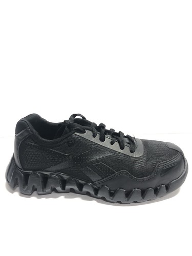 Reebok Women's Zig Pulse, Black Comp Toe Sneakers, Size 6.5W