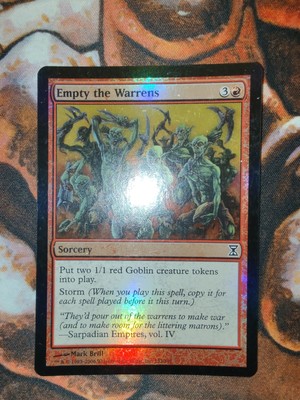 FOIL Empty the Warrens Time Spiral TSP MTG Magic the Gathering 1st Edition