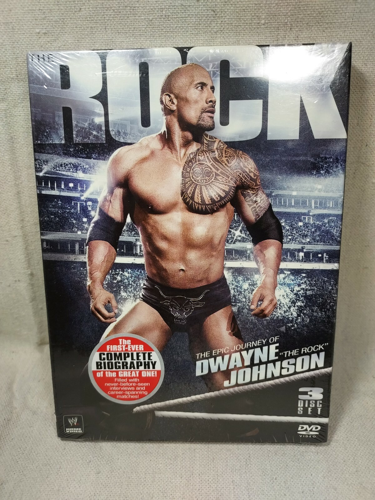 WWE The Epic Journey of Dwayne The Rock Johnson DVD, 3-Disc Set