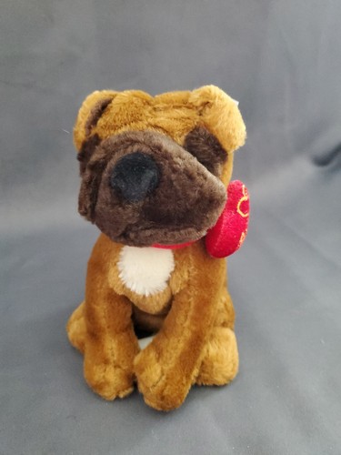 Brown Plush Boxer Dog 6