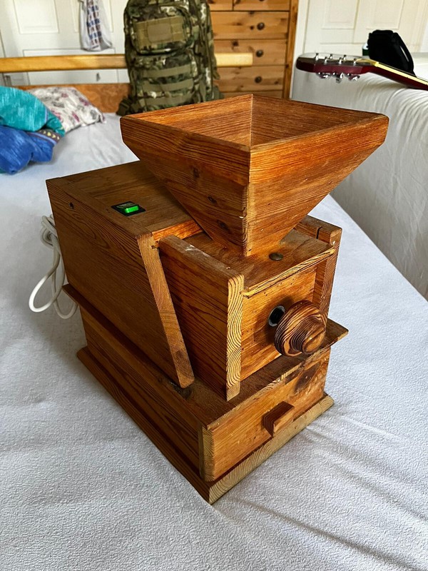 Widu VolksmüHle Mod. Ii Aus Massivholz | GetreidemüHle / UniversalmüHle