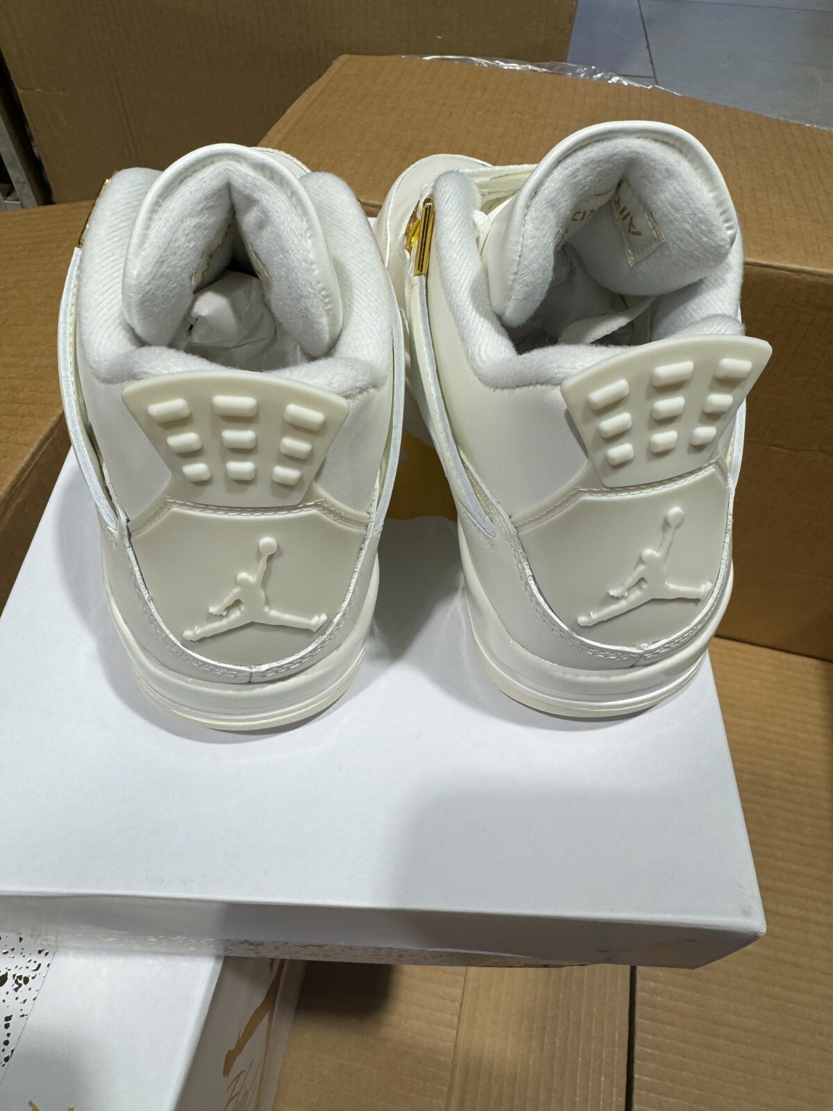 Pre-owned Jordan 4 Retro Metallic Gold (women's) Aq9129-170