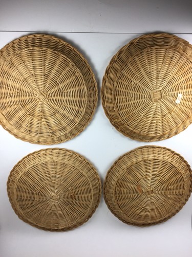 4 Paper Plate Holders Bamboo Picnic Camping Cookout BBQ