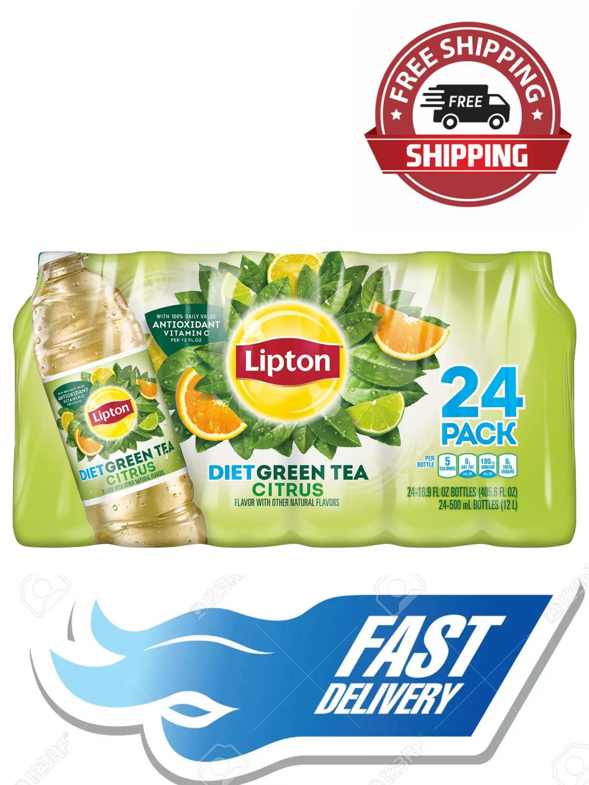 Citrus Iced Tea {16.9 Oz., 24 Pk} No Ship To Nj,ca.